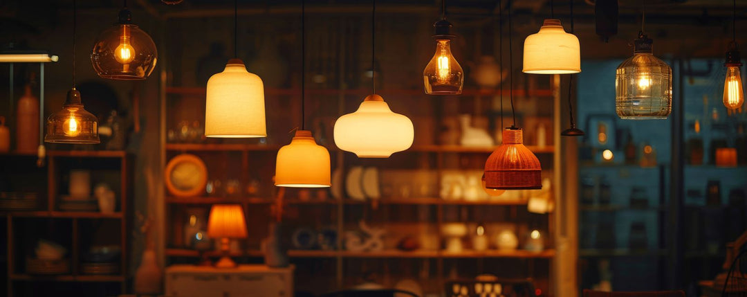 Suspensions en verre opalin diffusant une lumière douce et apaisante, idéales pour créer une ambiance chaleureuse et harmonieuse dans la maison.